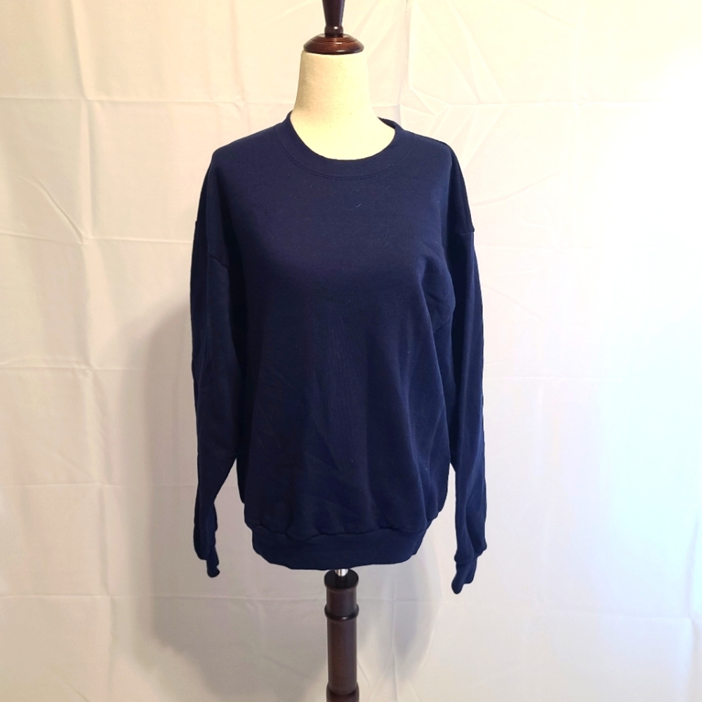 JERZEES Activewear crew neck dark blue sweatshirt Size medium